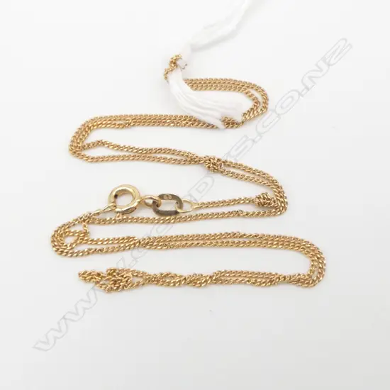 Italian 9ct GOLD NECK CHAIN  2 knots 1.56gms