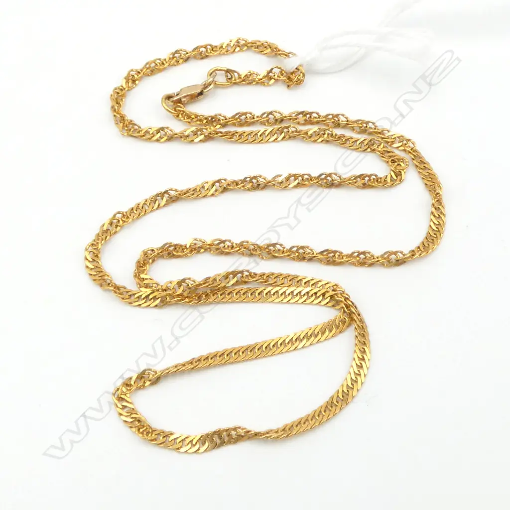 22ct YELLOW GOLD CHAIN 9ct clasp 7.27gms Image 1++