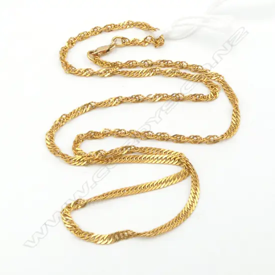 22ct YELLOW GOLD CHAIN 9ct clasp 7.27gms