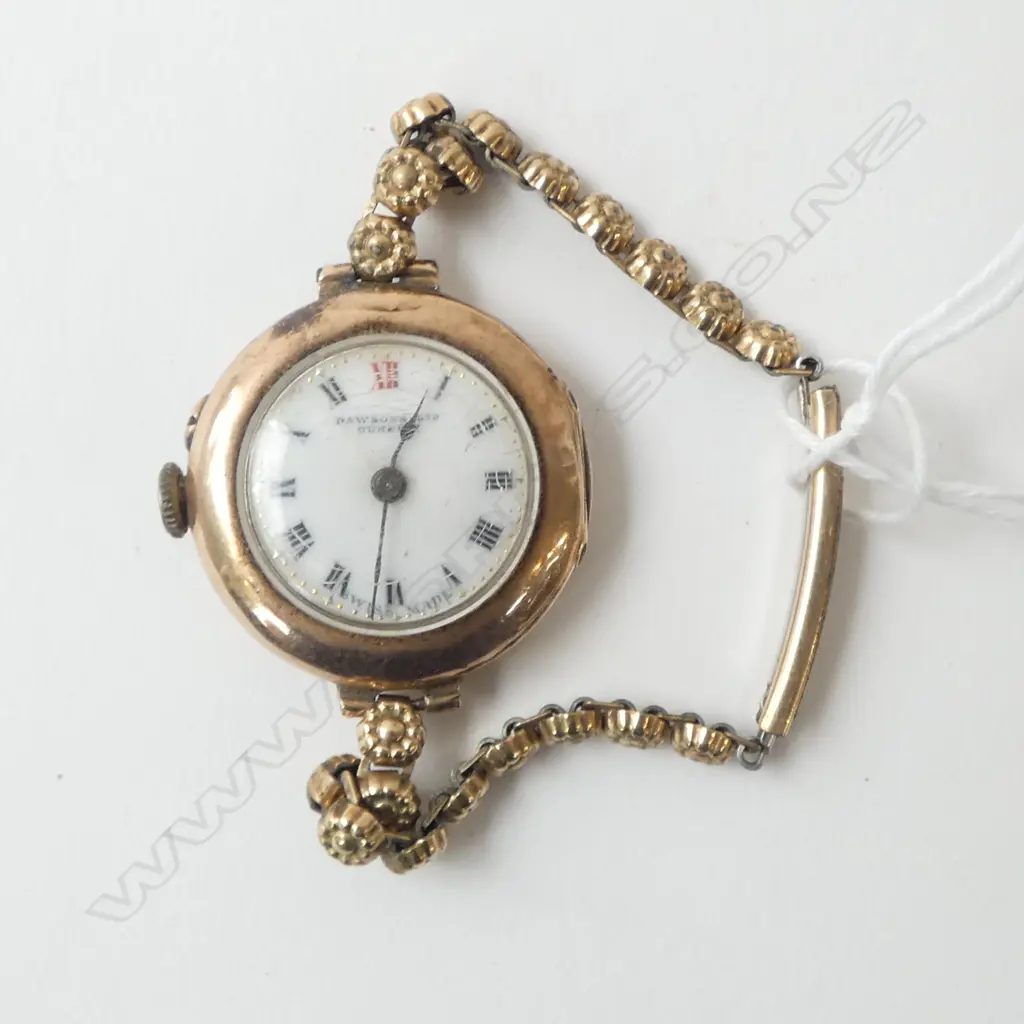 ANTIQUE 9CT WRIST WATCH 19.2gms Image 1++