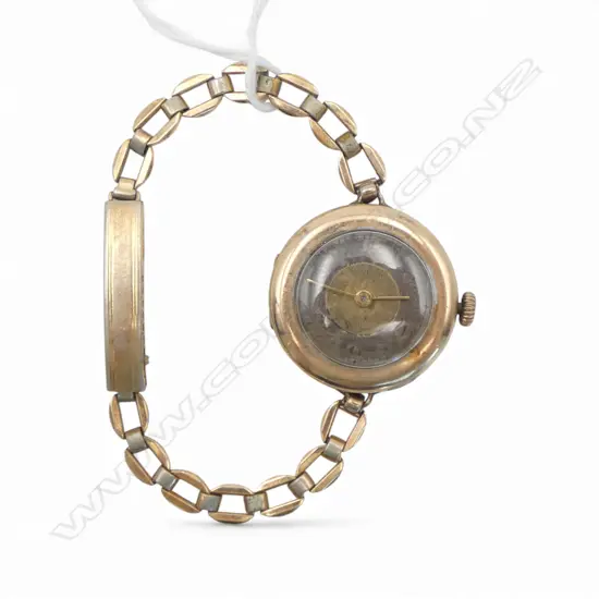 1920"s ladies GOLD PLATE WRISTWATCH running