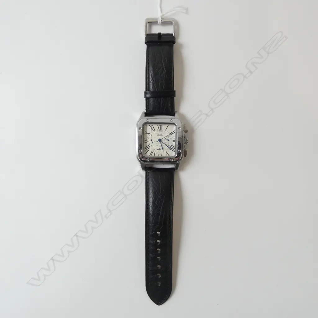 GENT'S JARAGAR AUTOMATIC SQUARE WRISTWATCH running Image 1++
