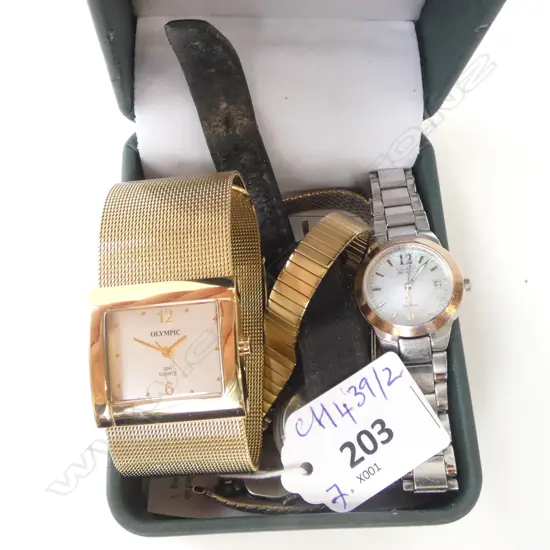 7 LADIES WRIST WATCHES; 2 OLYMPIC, CITIZEN, SEIKO ETC