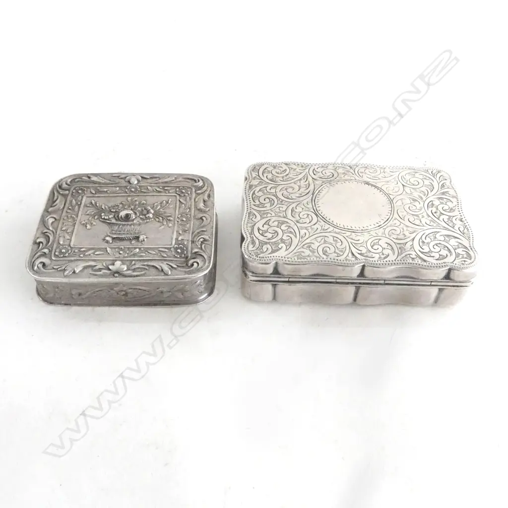 2 SILVER CONTAINERS; STG 52gms, 800 35gms Image 1++