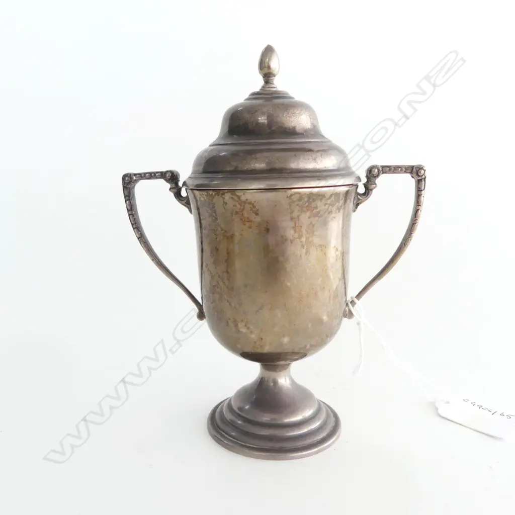 S/SILVER LIDDED TROPHY CUP 146GMS Image 1++