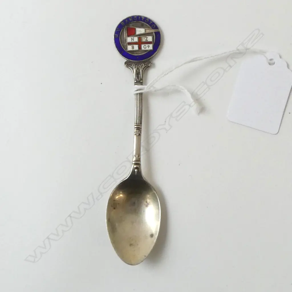 S/SILVER NZSCO SOV SPOON MV RANGITOTO 15GMS Image 1++