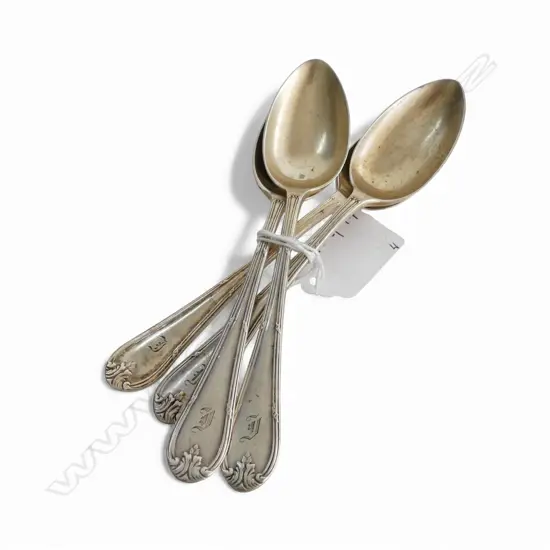 4 S/SILVER GRAPEFRUIT SPOONS 117GMS