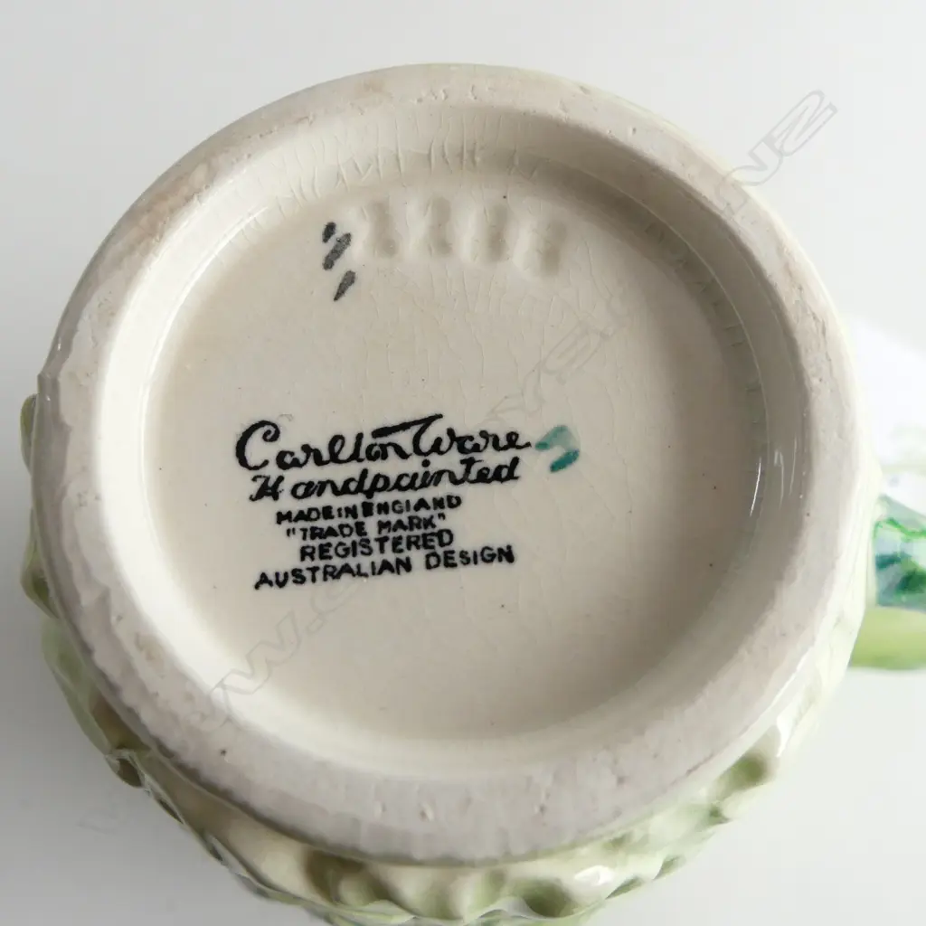 ASST. PCS CARLTON WARE 'POPPY' INCLDS; TEAPOT M/S, P/S, CRUET SET & JAM DISHES Image 1++