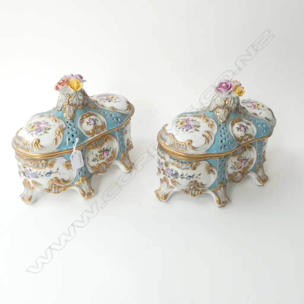 PR DRESDEN PORCELAIN LIDDED CONTAINERS W.290mm Image 1++