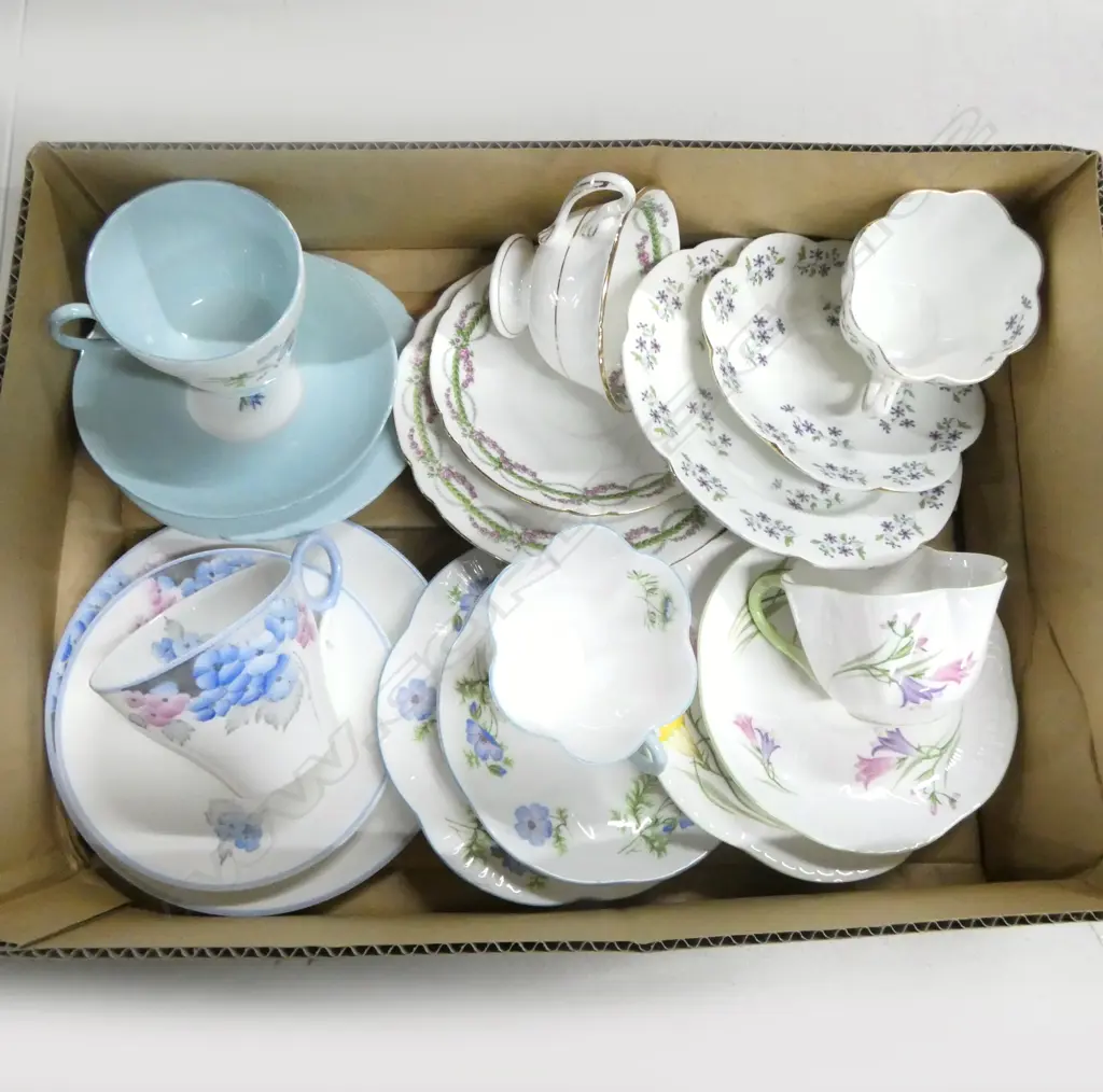 6 SHELLEY CHINA CSPS MIXED PATS Image 1++