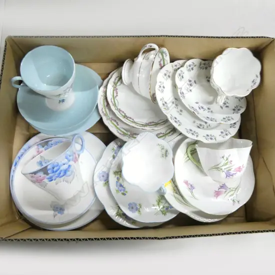 6 SHELLEY CHINA CSPS MIXED PATS