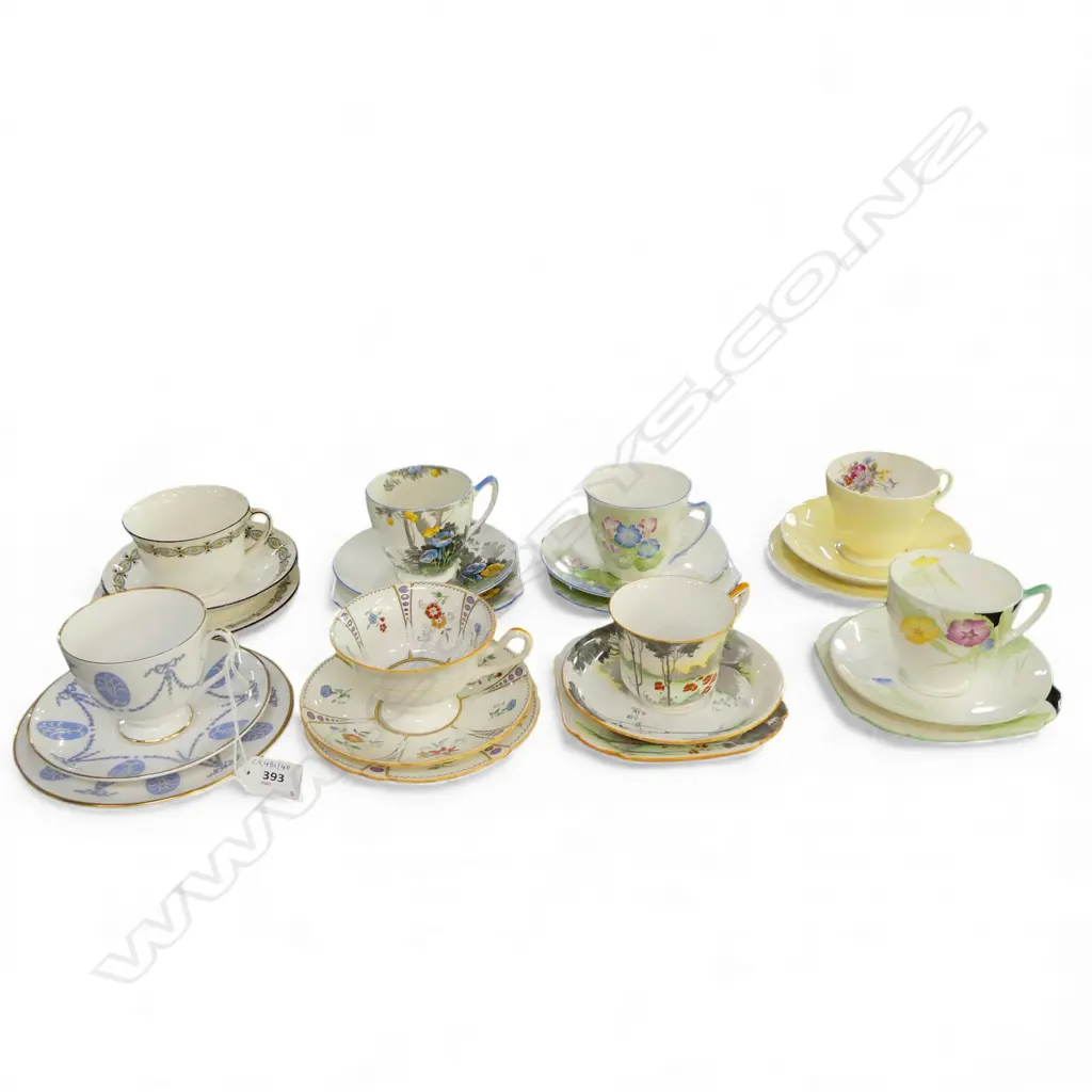 8 SHELLEY CHINA CSPS MIXED PATS Image 1++