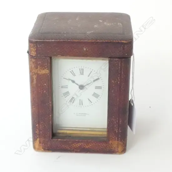 CARRIAGE CLOCK H.120mm, CASED, NO KEY