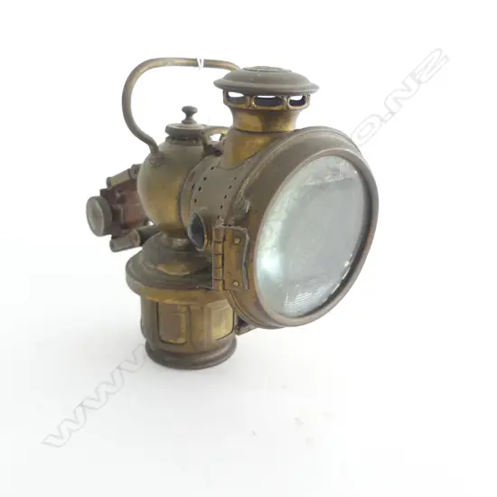 VINTAGE BRASS BICYCLE LAMP 