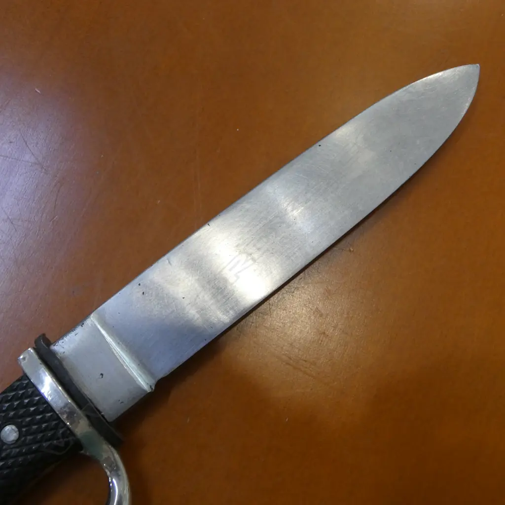 WWII GERMAN HITLER YOUTH KNIFE & SCABBARD, HUBERTUS SOLINGEN L.255mm Image 1++