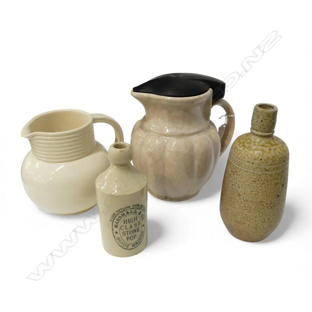 TEMUKA JUG, MARSHALL & CO STONEWARE BOTTLE + 2 OTHERS Image 1++