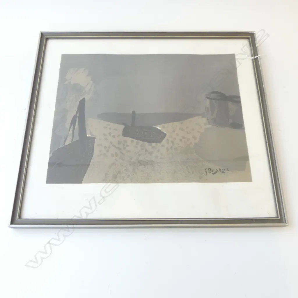 GEORGE BRAQUE 'MARINE' LITHOGRAPH ED 38/300 270 X 345MM Image 1++