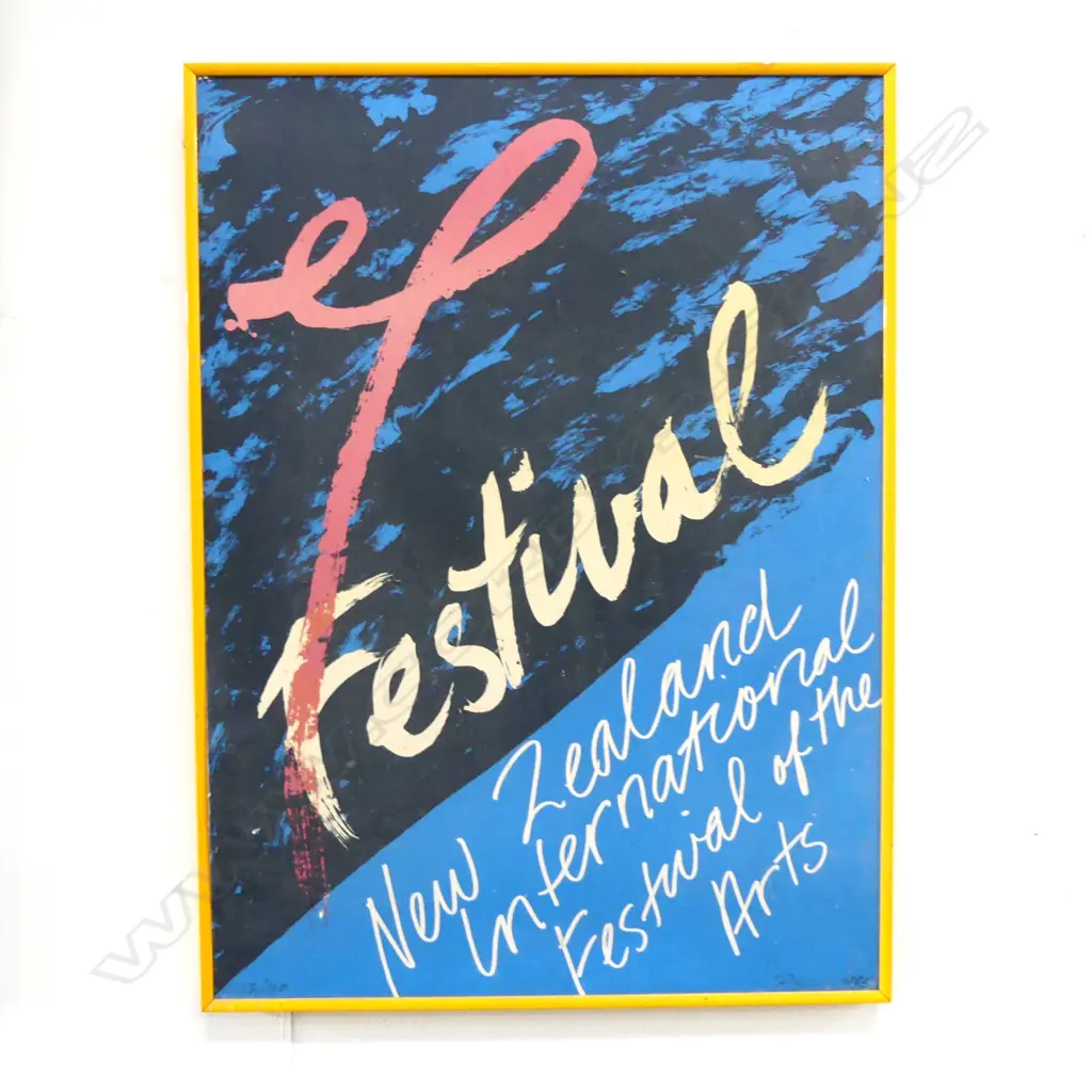 PHILIPPA BLAIR, NEW ZEALAND FESTIVAL, SIGNED POSTER, 13/100, 555x405mm Image 1++