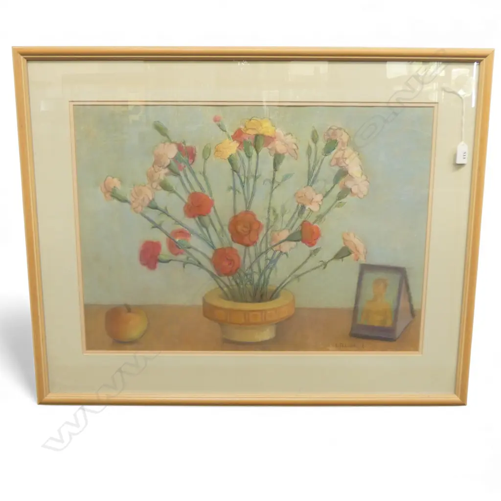 LUCIJA JELOVAC 'KARANFILI' (CARNATIONS) PASTEL 425 X 600MM Image 1++