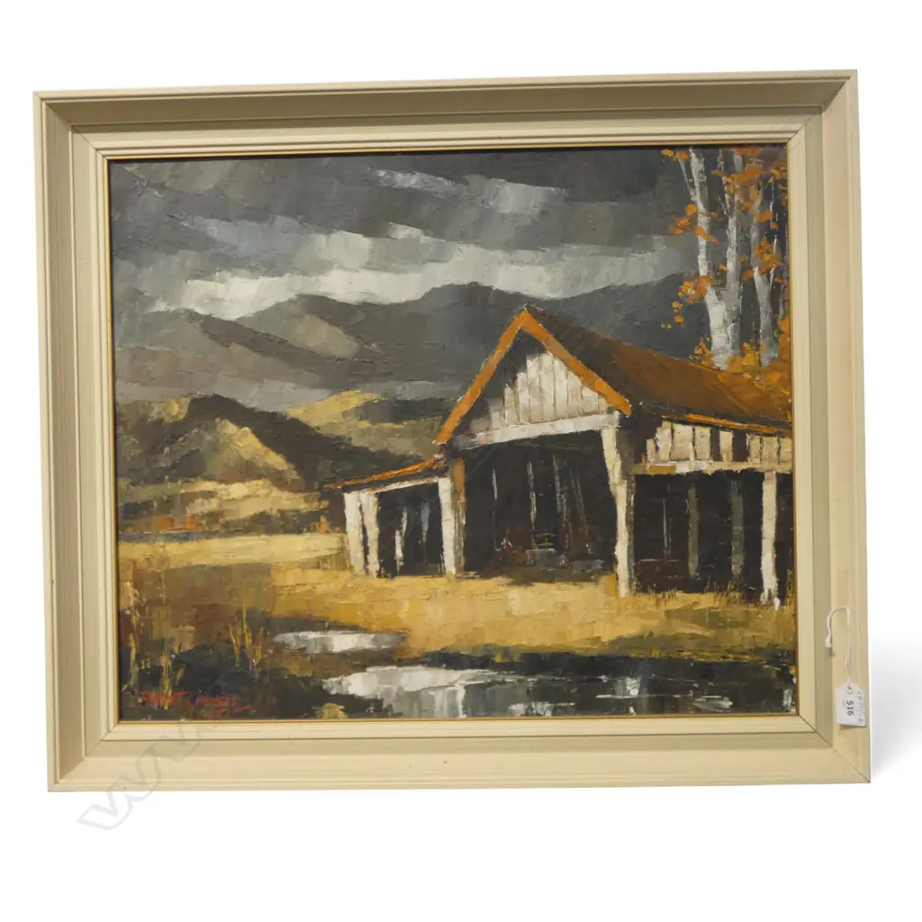 ROBERT CHILVERS, AUTUMN AWATERE VALLEY, OIL, 500x600mm Image 1++