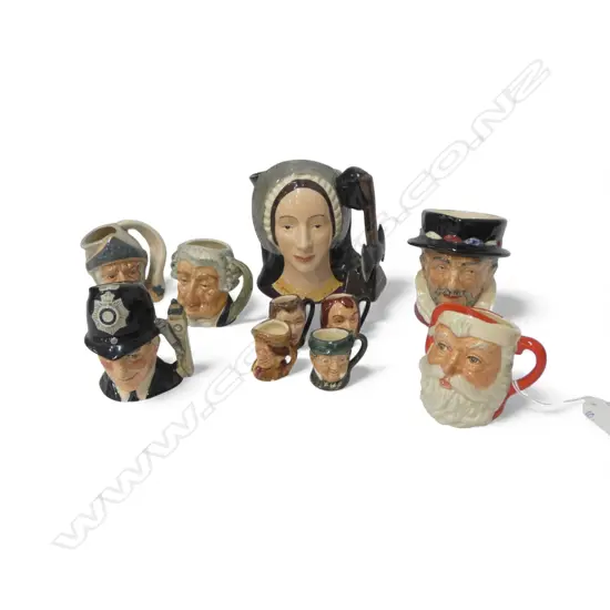 10 ASST. TOBY JUGS H.100mm