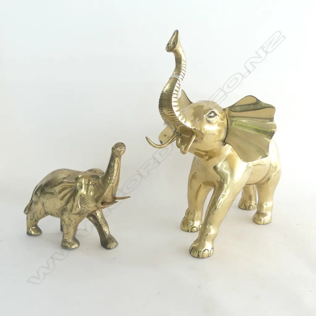 2 BRASS ELEPHANTS H.360mm Image 1++