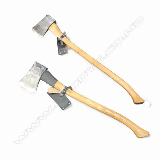 2 RESTORED SWEDISH AXES L.800mm