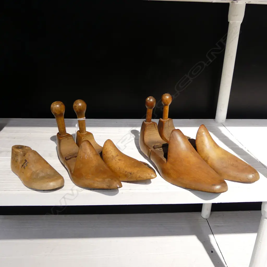 WOODEN SHOE LASTS; 2 PRS + 1 Image 1++