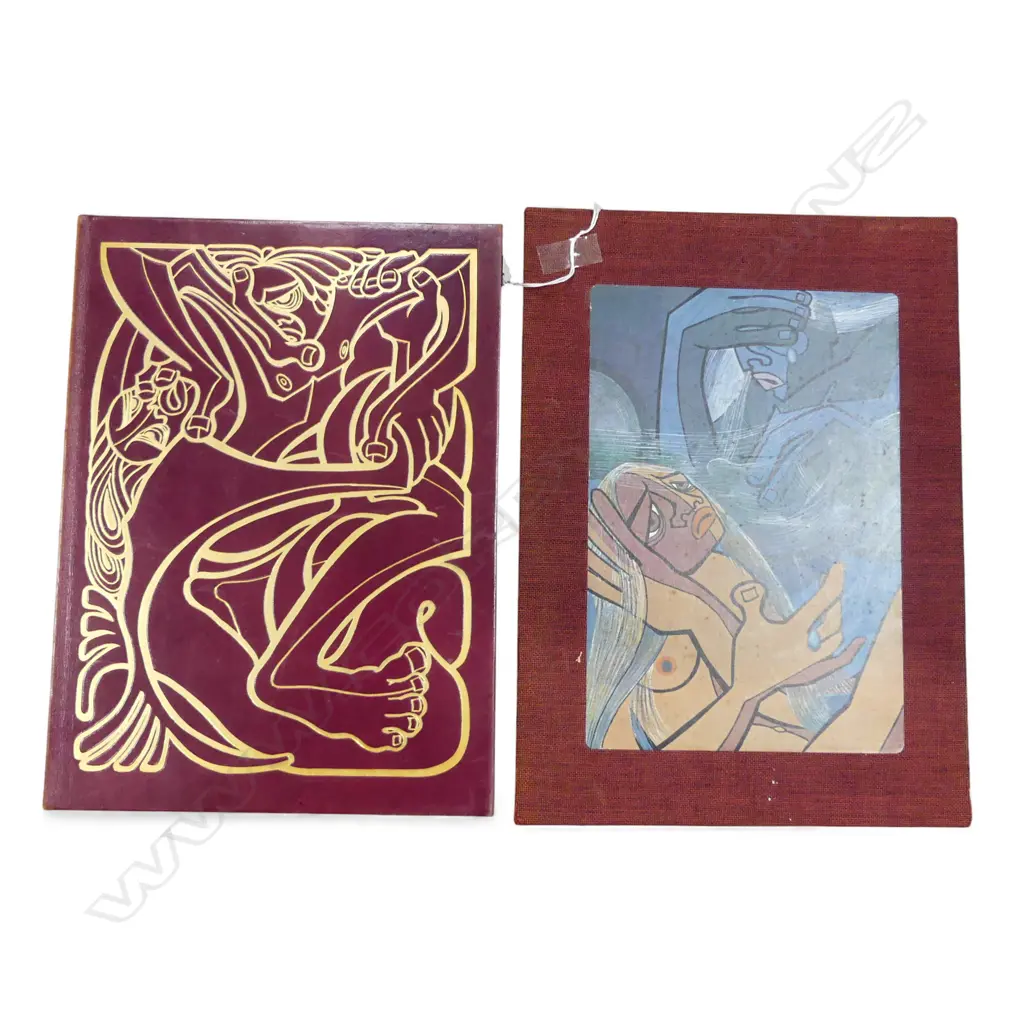 CASED BOOK; PAULINE YEARBURY 'THE CHILDREN OF RANGI AND PAPA' 191/350, SIGNED. WHITCOULLS 1976 370x270mm Image 1++