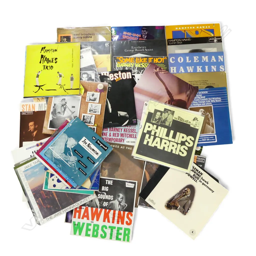 ASST. JAZZ LPs JIMMY SMITH, COLEMAN HAWKINS, BILL HARRIS etc Provenance: Ex Collection Wellington Choy Image 1++