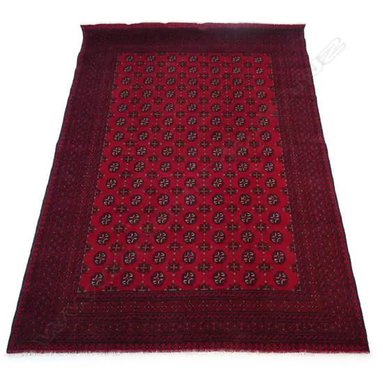 HAND KNOTTED WOOL PILE TURKOMAN RUG 3000 x 2000mm