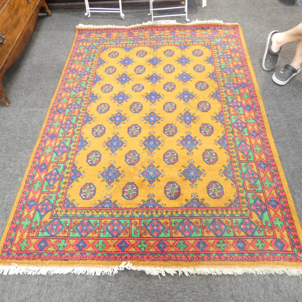 HAND KNOTTED ALL WOOL RUG 2040x1500mm Image 1++