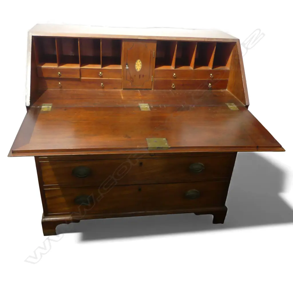 GEORGIAN MAHOGANY DROP FRIONT BUREAU H1070 L1070MM Image 1++