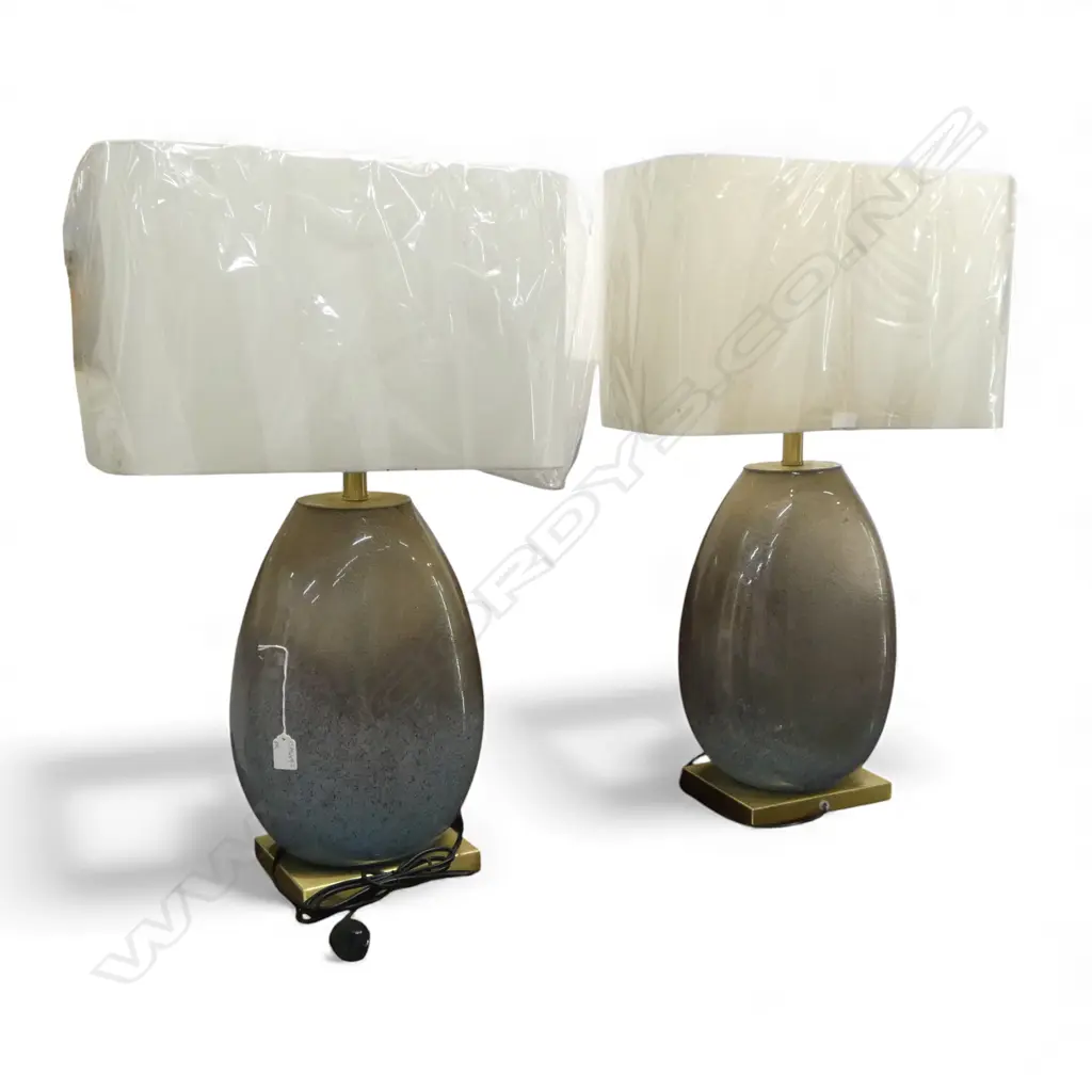 PR MODERN TABLE LAMPS H.740mm some gold metal tarnish Image 1++
