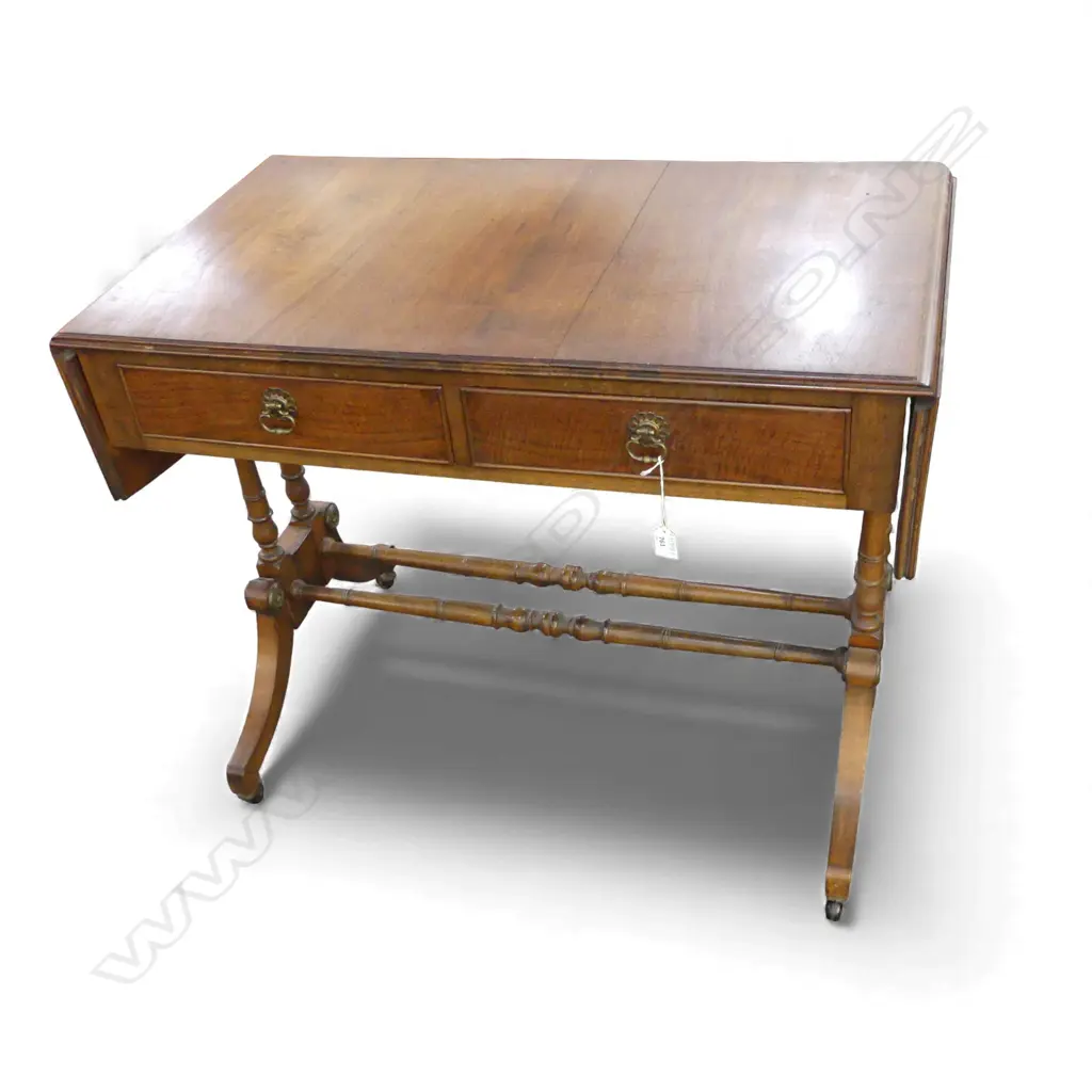 REGENCY STYLE MAHOGANY SOFA TABLE - LEG REQ. GLUE Image 1++