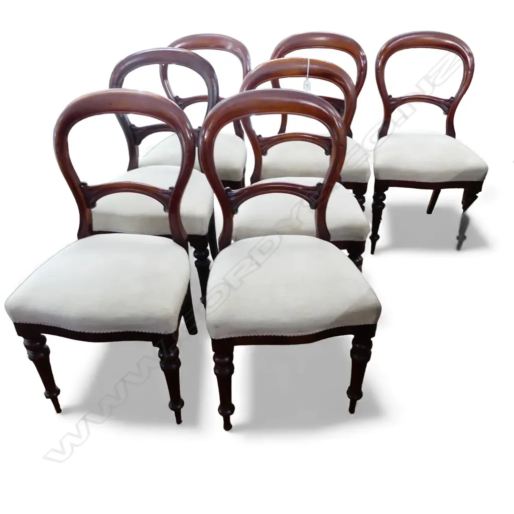 SET OF 7 BALOON BACK DINNING CHAIRS Image 1++
