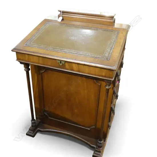 ANTIQUE STYLE MAHOGANY DAVENPORT 590x500x850mm