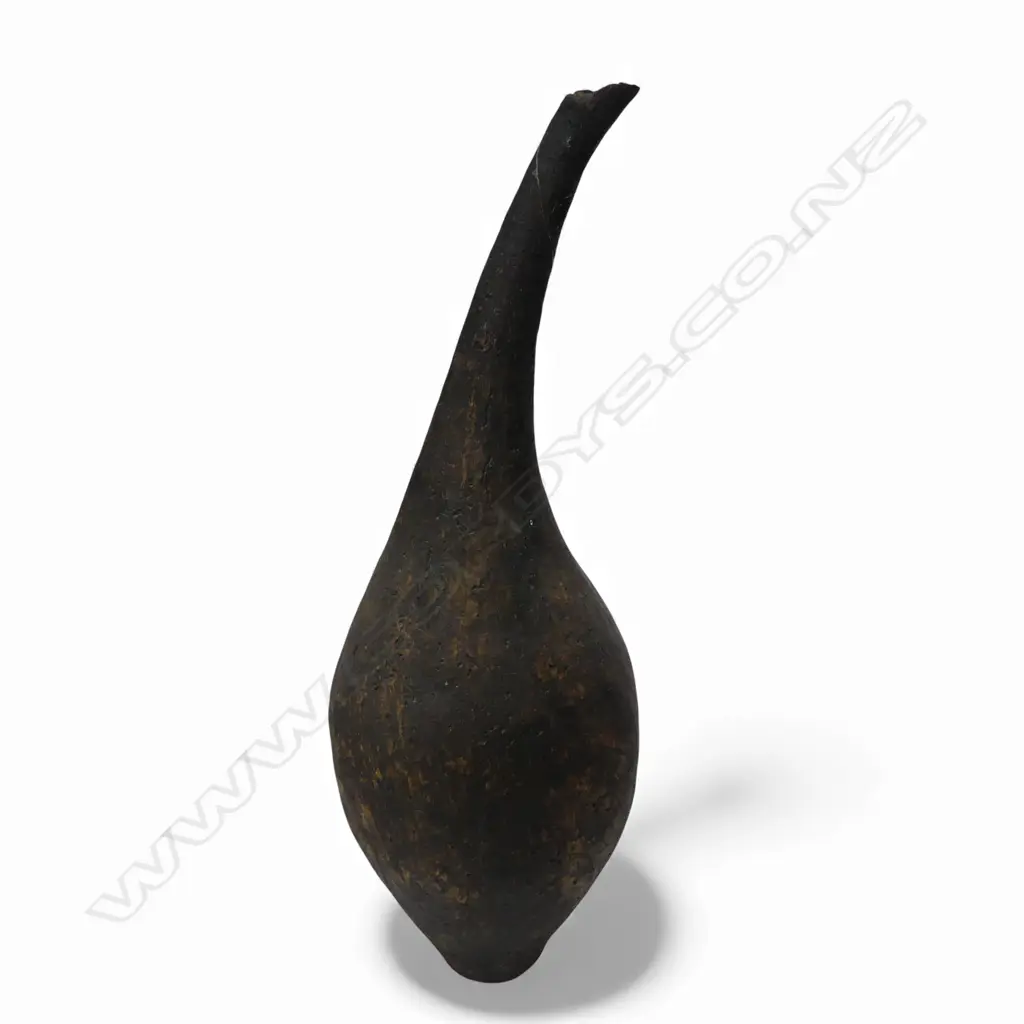 MARGARET BELL, GOURD FORM VASE, N..Z STUDIO POTTERY, H.480mm Image 1++