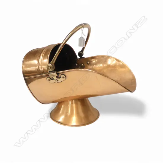 COPPER COAL SKUTTLE H.400mm