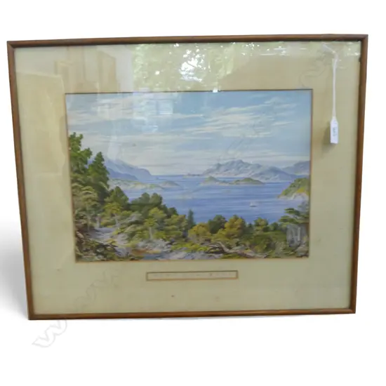 C D BARRAUD 'PORT CHALMERS' CHROMOLITHOGRAPH 245X345mm foxing