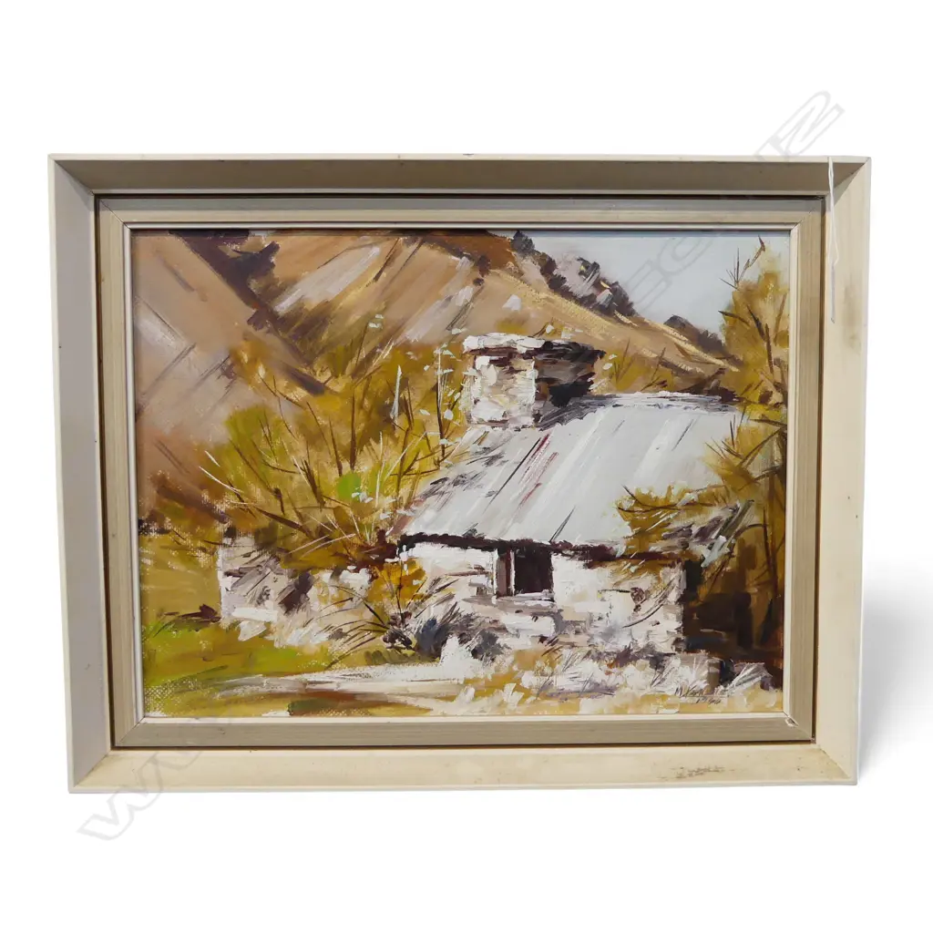 CHARLES MCKENZIE, DESERTED COTTAGE, OIL, 295x395mm Image 1++