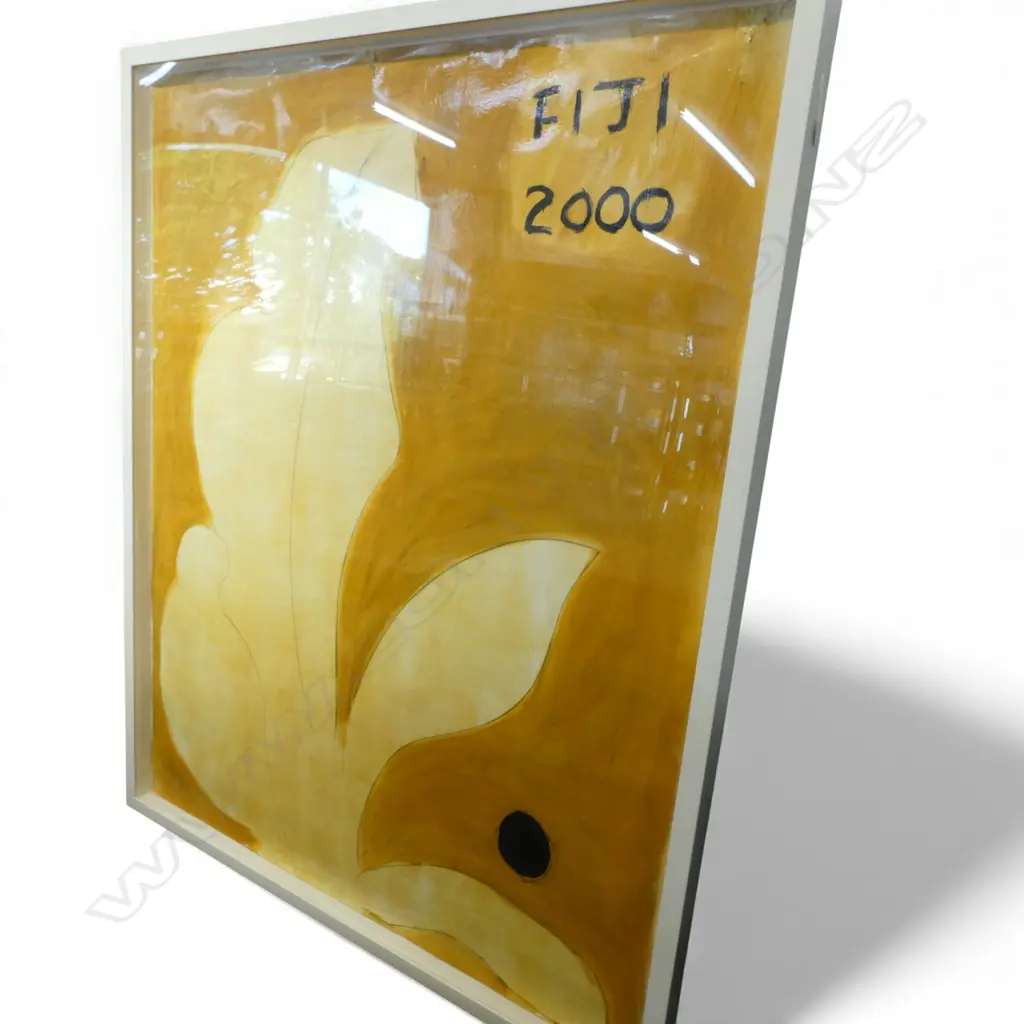 ARTIST UNKOWN, FIJI 2000, ACRYLIC ON PAPER, 1860x1500mm small tears to paper edges Image 1++