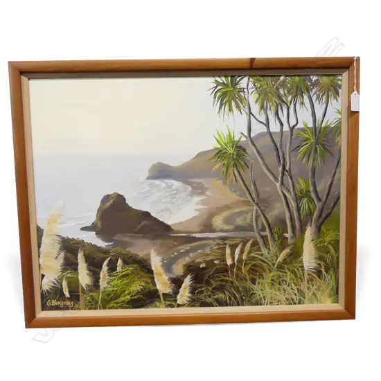 G. BLAYNEY, PIHA, ACRYLIC ON BOARD 450x650mm