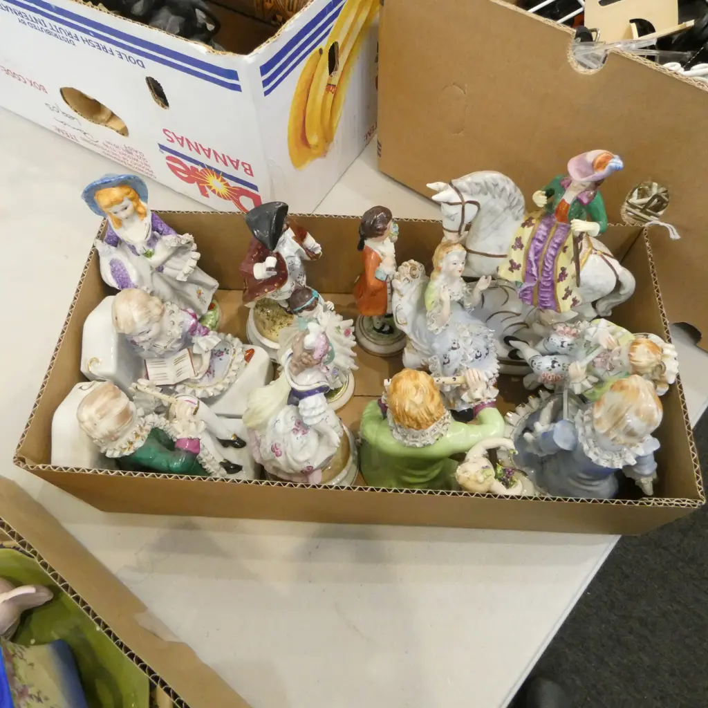 ASST. PORCELAIN FIGURINES; DRESDEN ETC Image 1++
