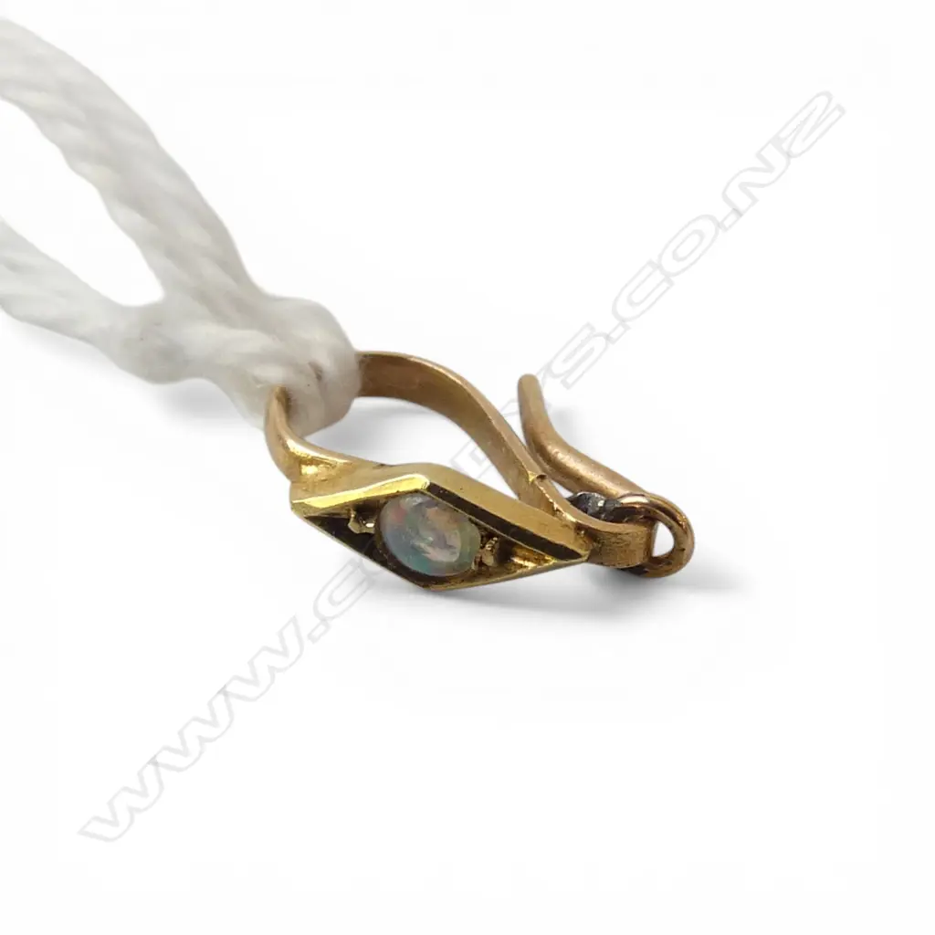 9ct OPAL & GEMSTONE BUTTERFLY CLIP w pendant attachment, 3.48gm CLIP BROKEN Image 1++