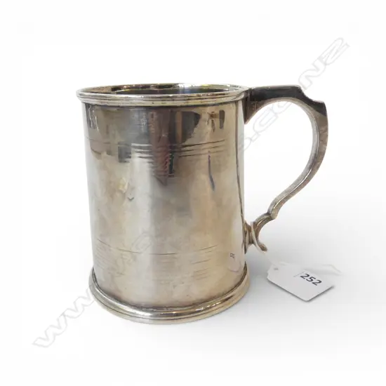 HEAVY SILVER PLATE TANKARD