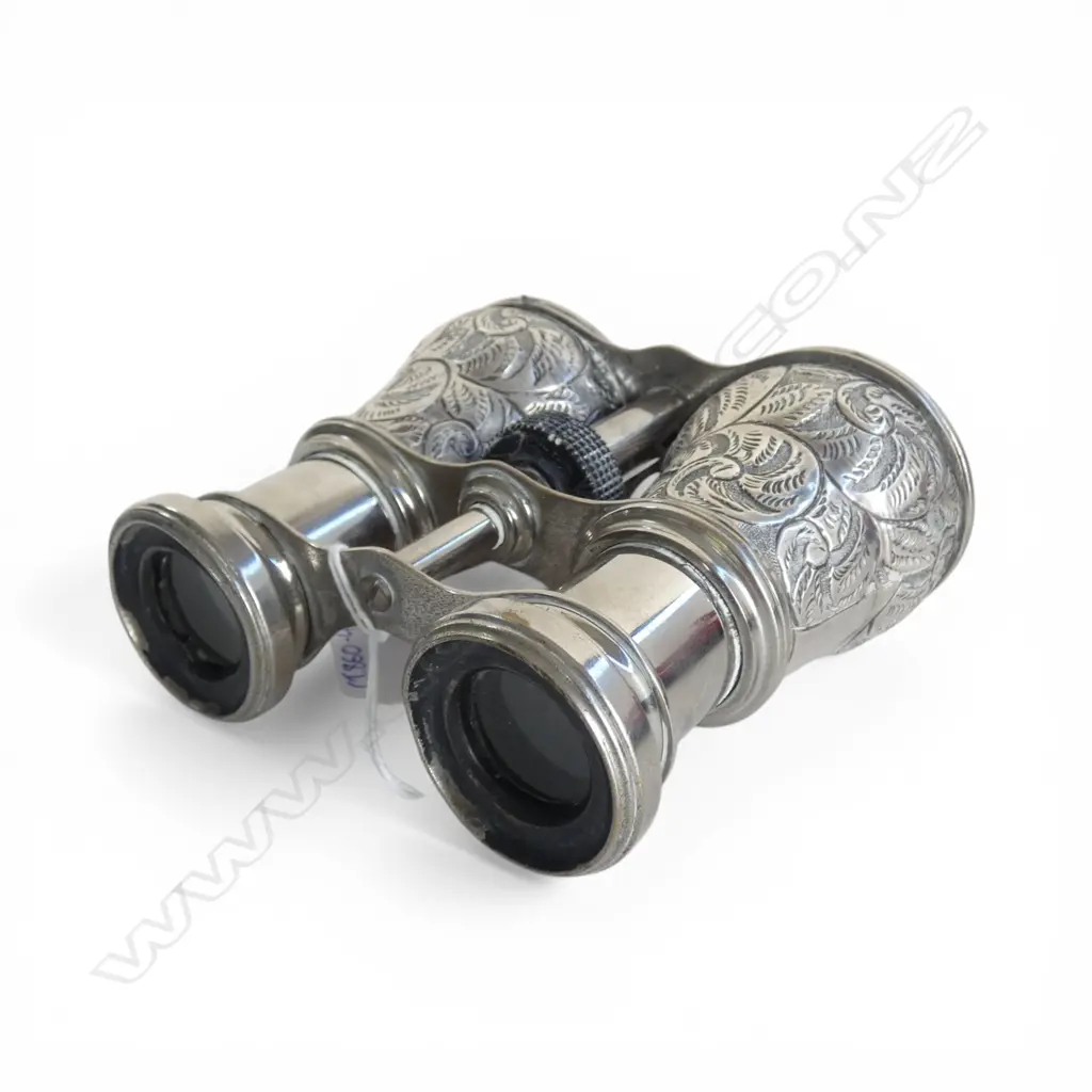 PR BINOCULARS w. STG SILVER FITTINGS, BIRMINGHAM 1890  Image 1++