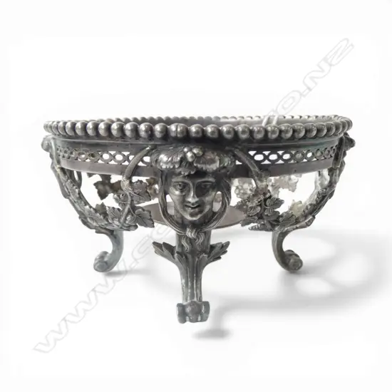 ORNATE FRENCH SILVER OPEN SALT testing silver? 84gms