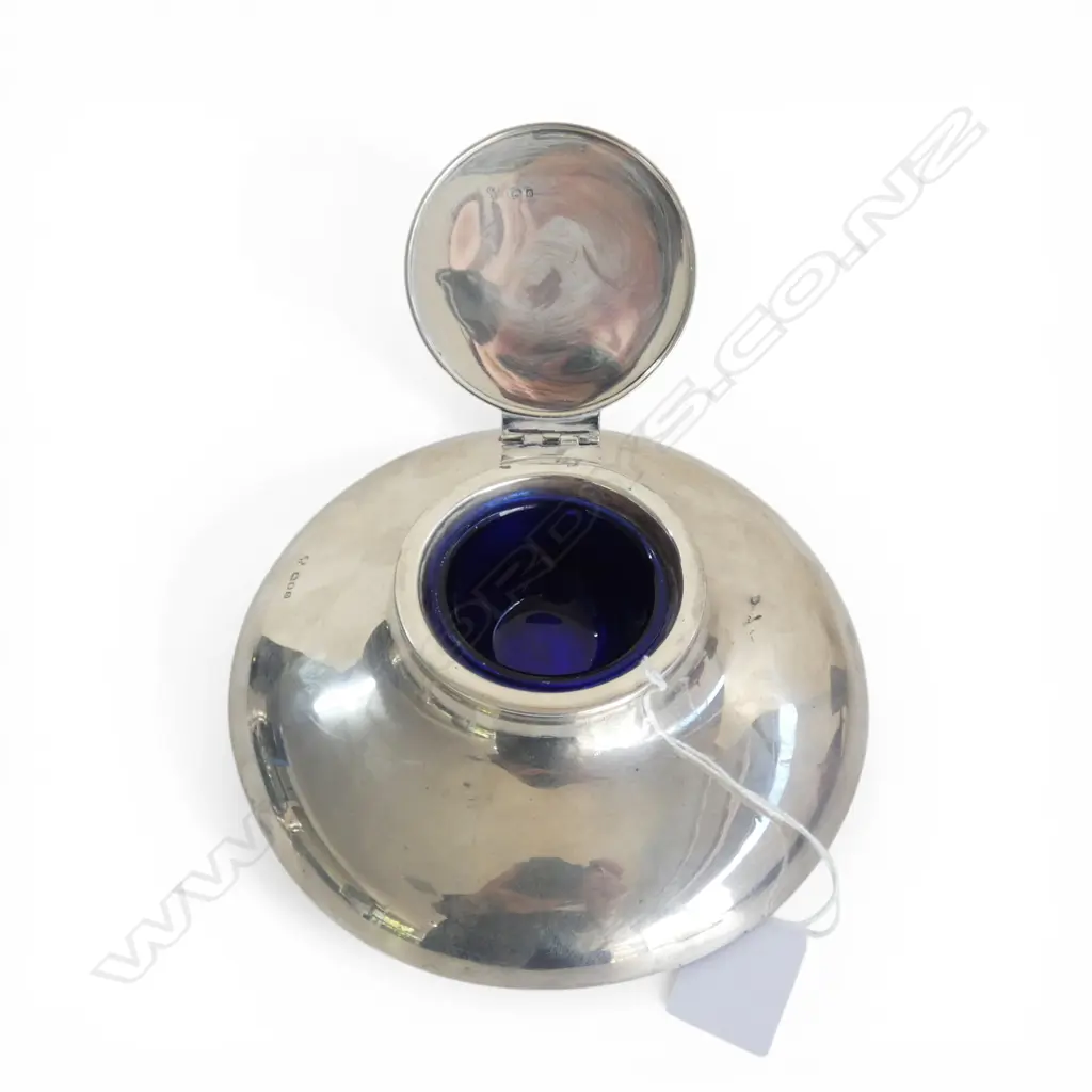 STG SILVER INKWELL, CHARLES BOYTON & SON LTD, LONDON 1929 weighted Image 1++