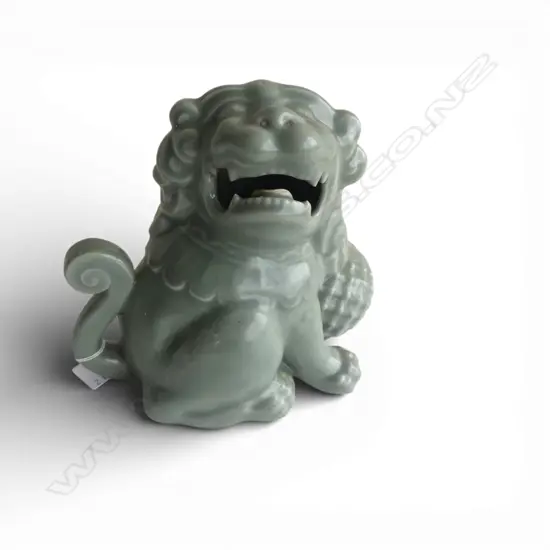 ORIENTAL CELADON GLAZED TEMPLE DOG H.185mm